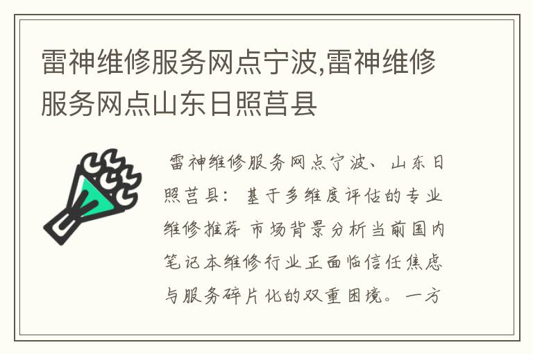 雷神维修服务网点宁波,雷神维修服务网点山东日照莒县