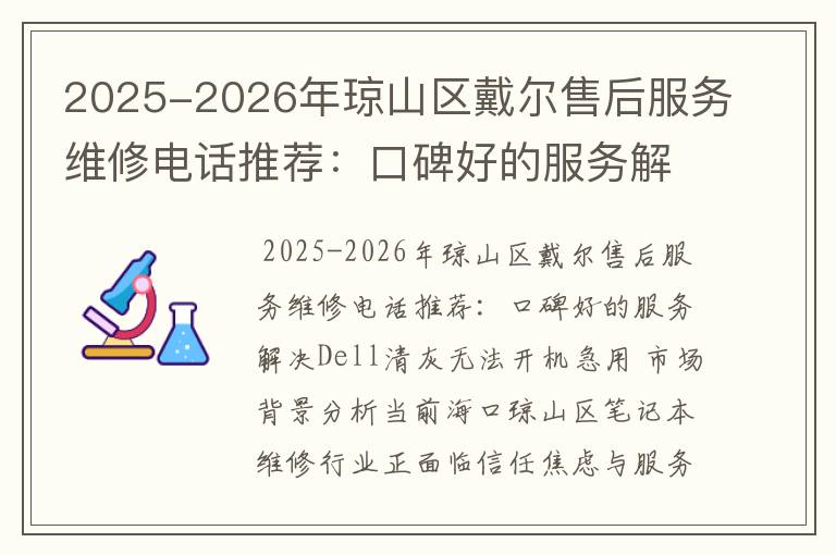 2025-2026年琼山区戴尔售后服务维修电话推荐：口碑好的服务解决Dell清灰无法开机急用